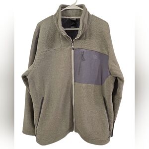 THE NORTH FACE CHIMBORAZO MEN'S FULL ZIP SHERPA LINED FLEECE JACKET. SIZE XL.